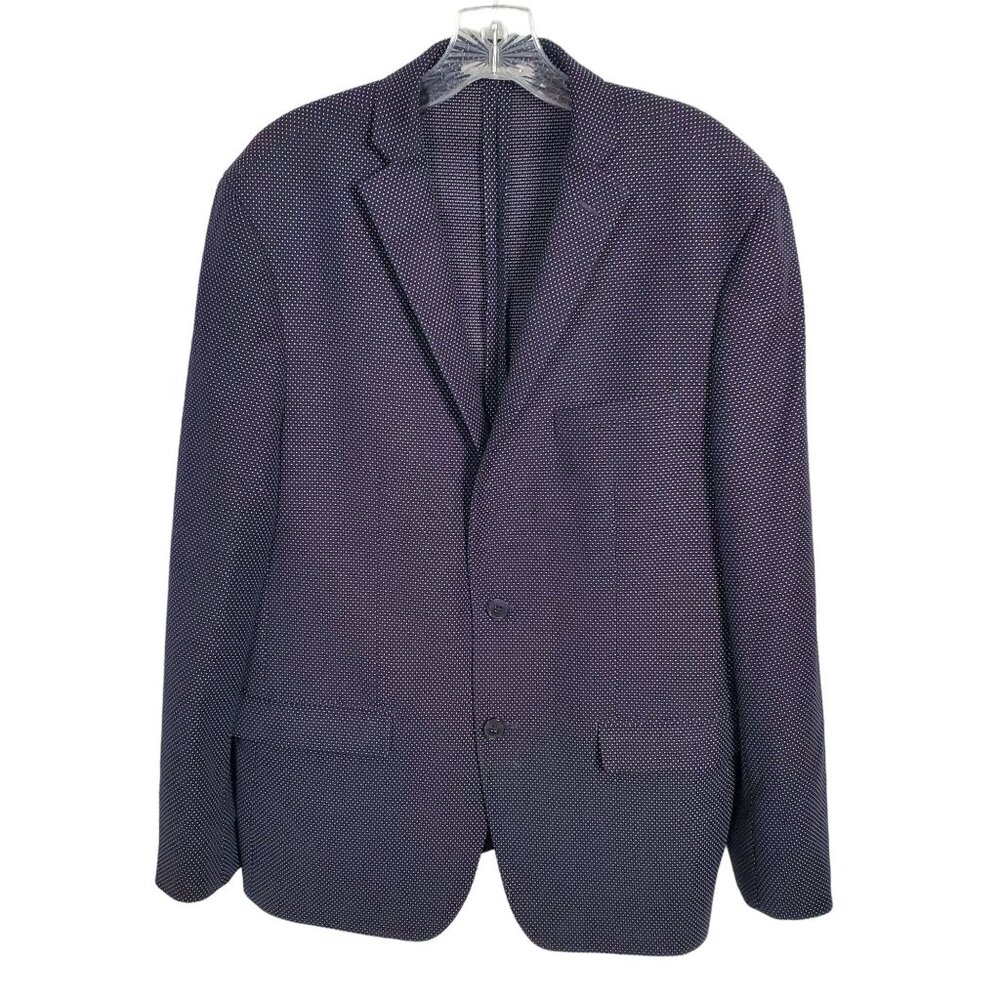 Lord & Taylor Laboratory Men's Size 44R Sportcoat Blazer Micro Polka Dot 2 Butto - Picture 2 of 14